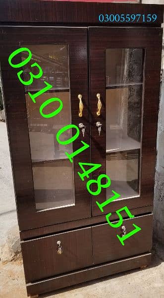 cupboard cloth almari wardrobe 2 door furniture showcase dressing home 6