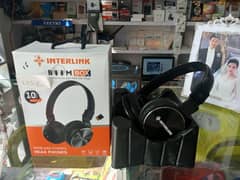 Interlink Wireless Stereo Head Phones 10Hrs Music Time Boom Box!!