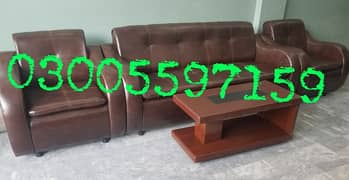sofa set 5 seater home office palour furniture table chair cafe couch 0