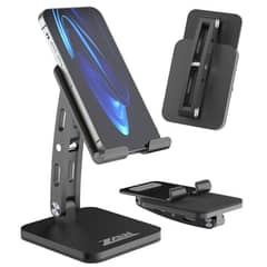 ZAW Adjustable Mobile Stand, Ergonomic Desk Phone Stand, Foldable