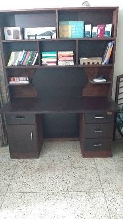 study table with bookshelf olx