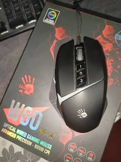 W60 Max Bloody RGB Gaming Mouse Stone Black