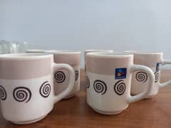 6 Imported Luminarc  Coffee Tea cups