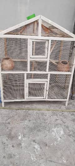 wooden cage for lovebirds and budgies