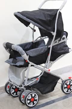 Kids Baby Stroller & Prams High Quality 8 Big Tyres Newborn Baby Pram