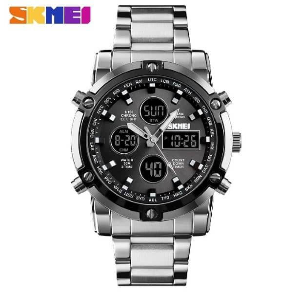 SKMEI Sports Fashion Dual Display Waterproof Watch For Men 1389 1