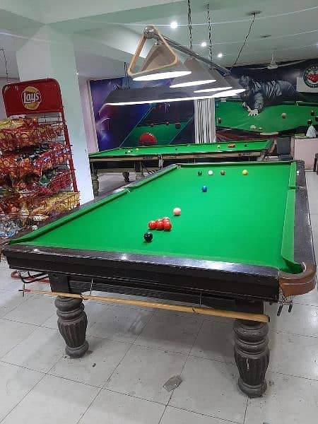 3 Snooker Tables, 1 Bdawa Game Table and more other etc. . . . . . 3