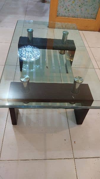 Center Table (Double Glass) Urgent Sale 4