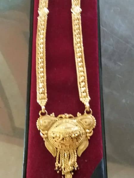 Indian Gold plated long necklace 0