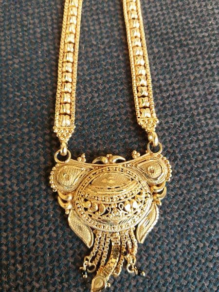 Indian Gold plated long necklace 2
