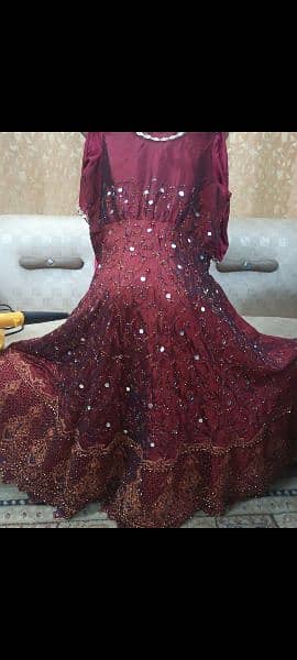 Bridal mughal antique style maxi