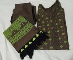 branded khadder 3 piece big shawl