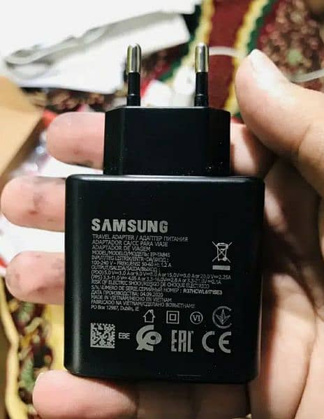 samsung super fast charger 45w with cable  original 0