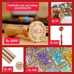 wedding card tin nikkahbox wax seal paper embossed burger stamp
