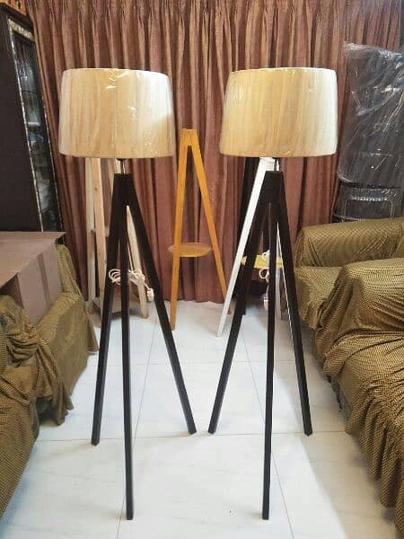 Tripod wood floor lamp sale 2