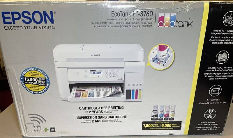 Epson Printer All in one Wireless For sale O334-1O41782 5