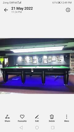 Snooker table & new Billiards