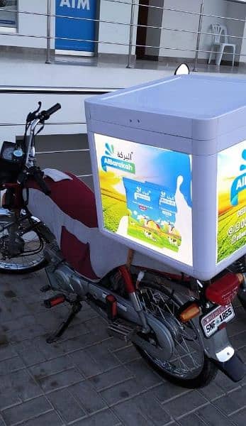 Food Delivery Bag / Box  with Led Panel / Delivery bag in Pakistan 0