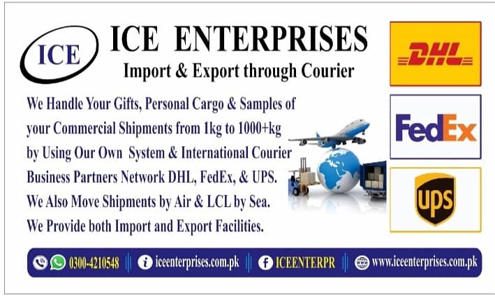ICE Cargo services send Amazon, Ebay etc. shipments in Warehouses 1