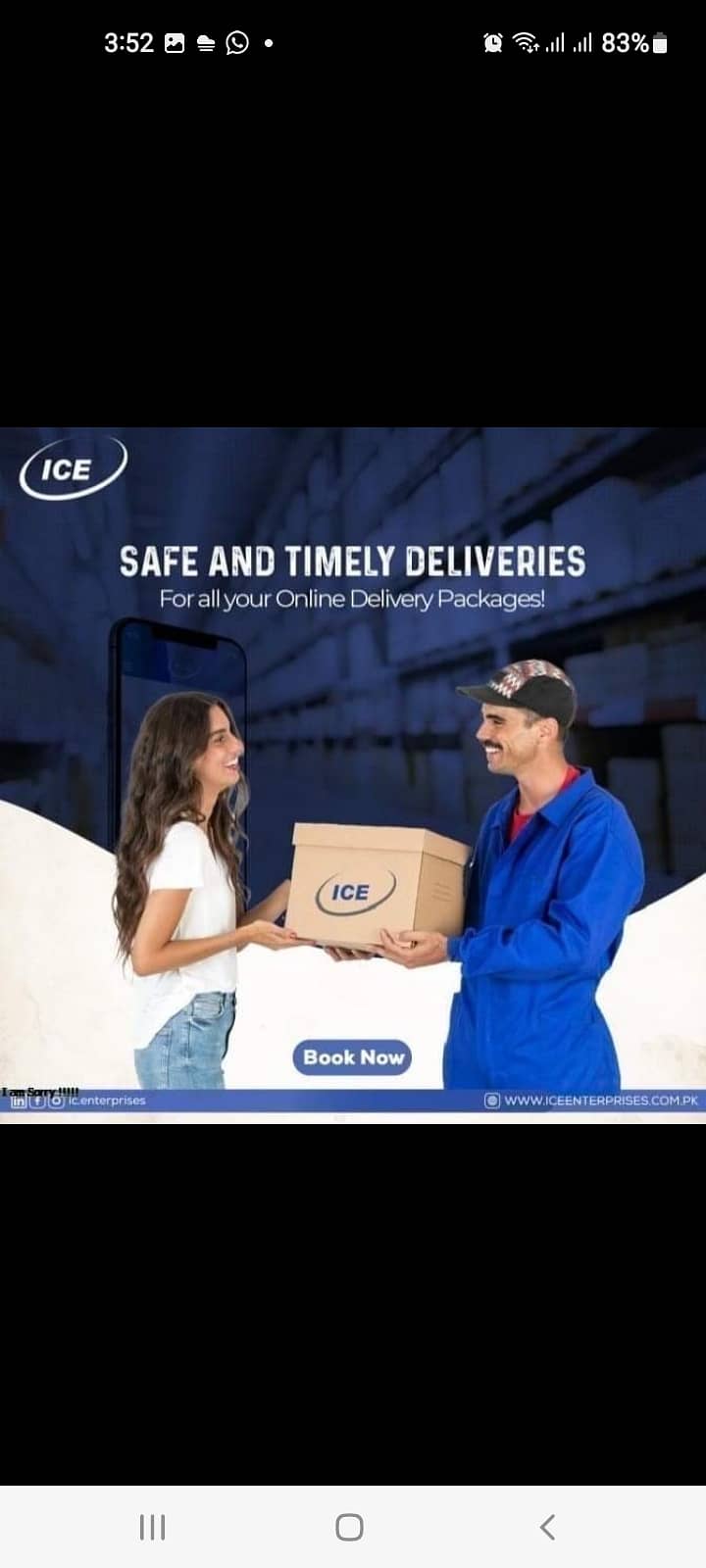 ICE Cargo services send Amazon, Ebay etc. shipments in Warehouses 3