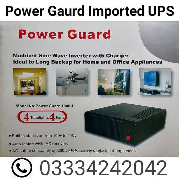 Power Gaurd UPS / Inverter / Modified Sine Wave UPS 0