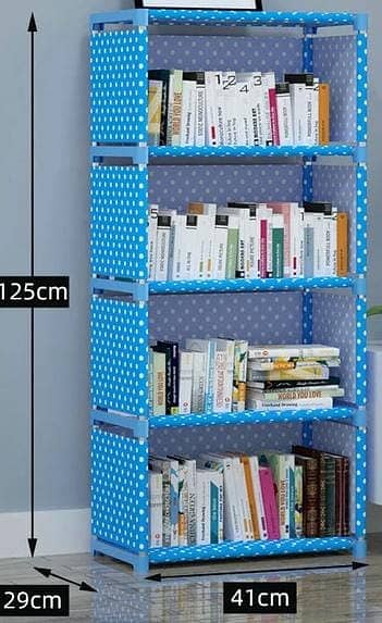 Book Shelve Multi Layers Portable Book shelf Organizer Modern Bookcase 4