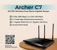 TP-LINK Archer C7 is a fast 802.11ac router with incredible range.
