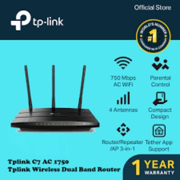 TP-LINK Archer C7 is a fast 802.11ac router with incredible range. 3