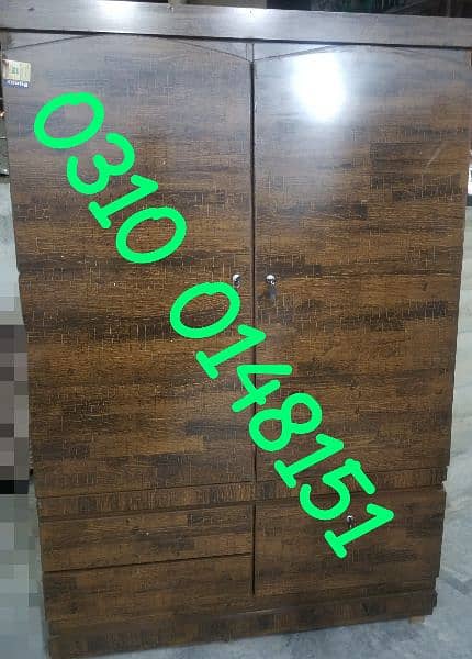 cloth almari 2 door wardrobe showcase bed hostel furniture sofa chair 4