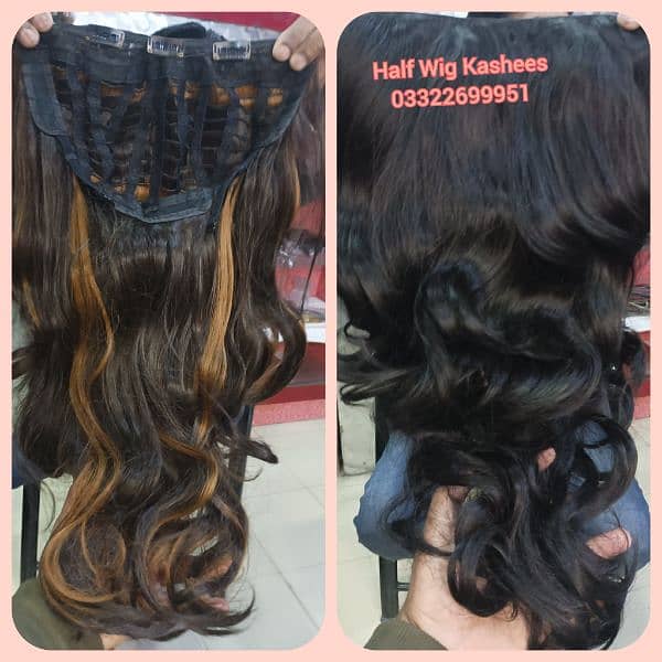 Women's and Mens Hair Wig Hair  DummyHair Extensions in Pakistan 2