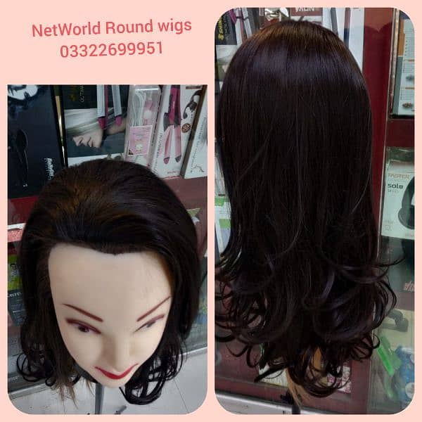 Women's and Mens Hair Wig Hair  DummyHair Extensions in Pakistan 15