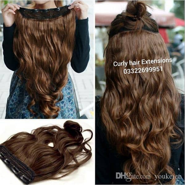 Women's and Mens Hair Wig Hair  DummyHair Extensions in Pakistan 17