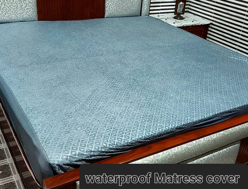 *Available Designs of Fancy Waterproof Mattress Fitted BedSheet 4