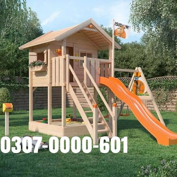 Swing & Slide , Wooden Tree House 1