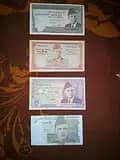 Pak 4 different 5 rupess