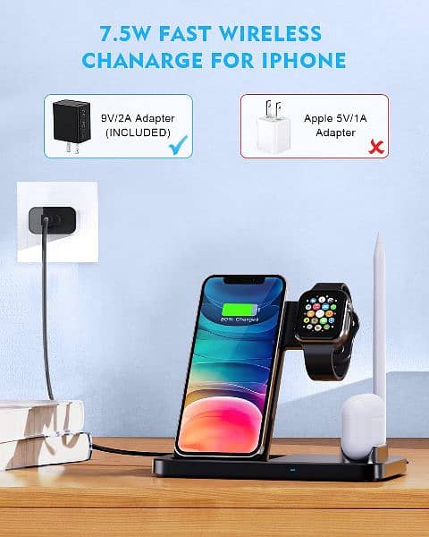 APPLE 4 IN 1 WIRELESS FAST CHARGER 3