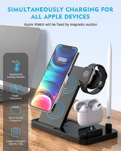 APPLE 4 IN 1 WIRELESS FAST CHARGER 5