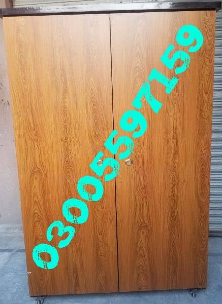 hanger almari 2 door wardrobe cupboard dressing furniture bed hostel 7