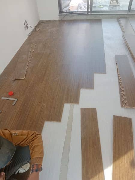 wooden flooring,vinyl flooring,false ceiling,pvc panel,wallpaper,tv 6
