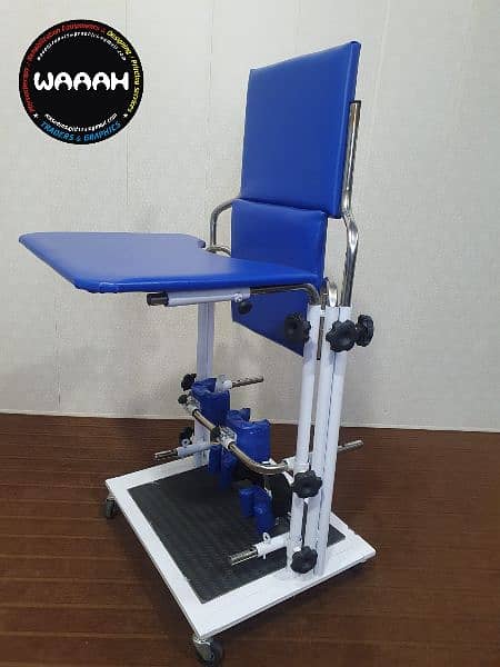 CP Chair CP Walker Combo Physio Rehab Parallel Bars Tilt Table Stand 8