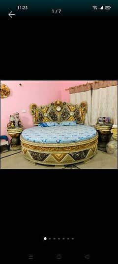 round bed furniture