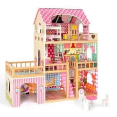 solid wood doll  house or car house