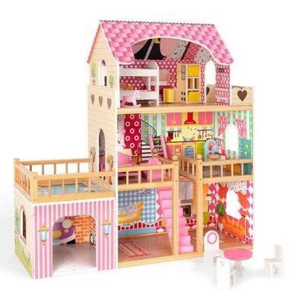 solid wood doll  house or car house 0