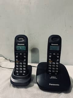 cordless phone panasonic 2-line with intercom