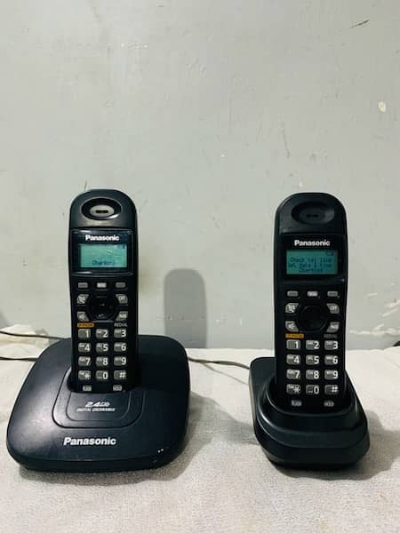 cordless panasonic phone double line 2