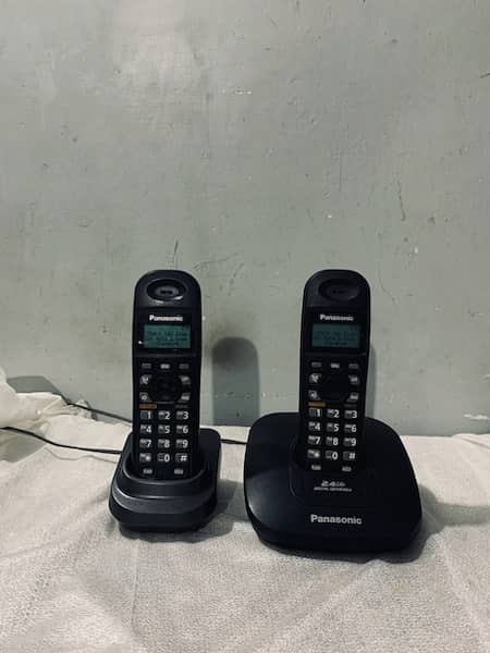 cordless panasonic phone double line 4