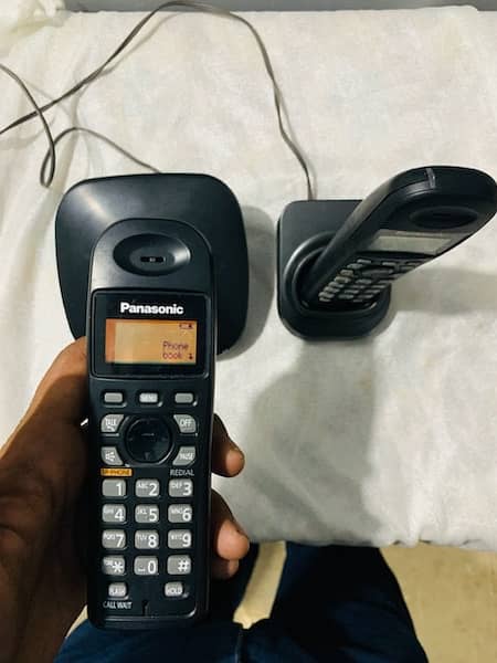 cordless panasonic phone double line 5