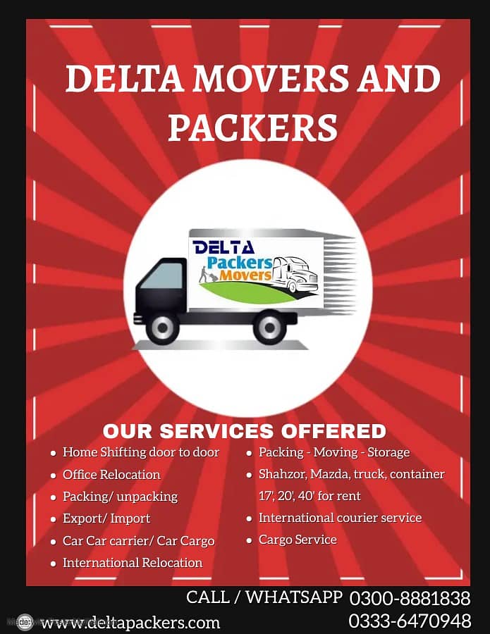 Delta packers & movers, Cargo service, car carrier, logistics, export 14