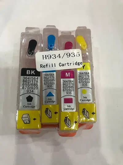 Refillable ink cartridge For HP 934 Ink Cartridge With Chip For HP 934 0