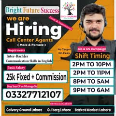 Call Center Jobs / new jobs /Part Time Jobs / bright future success